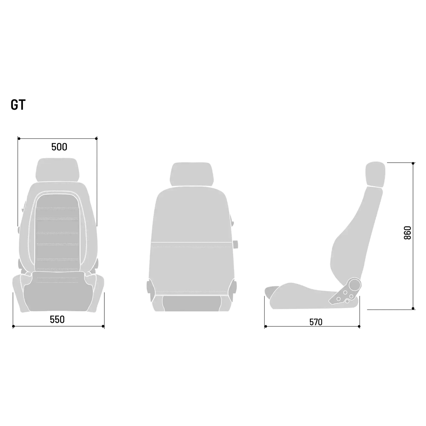 Sparco GT Adjustable Seat - Optimale ondersteuning voor motorsport en sim racing