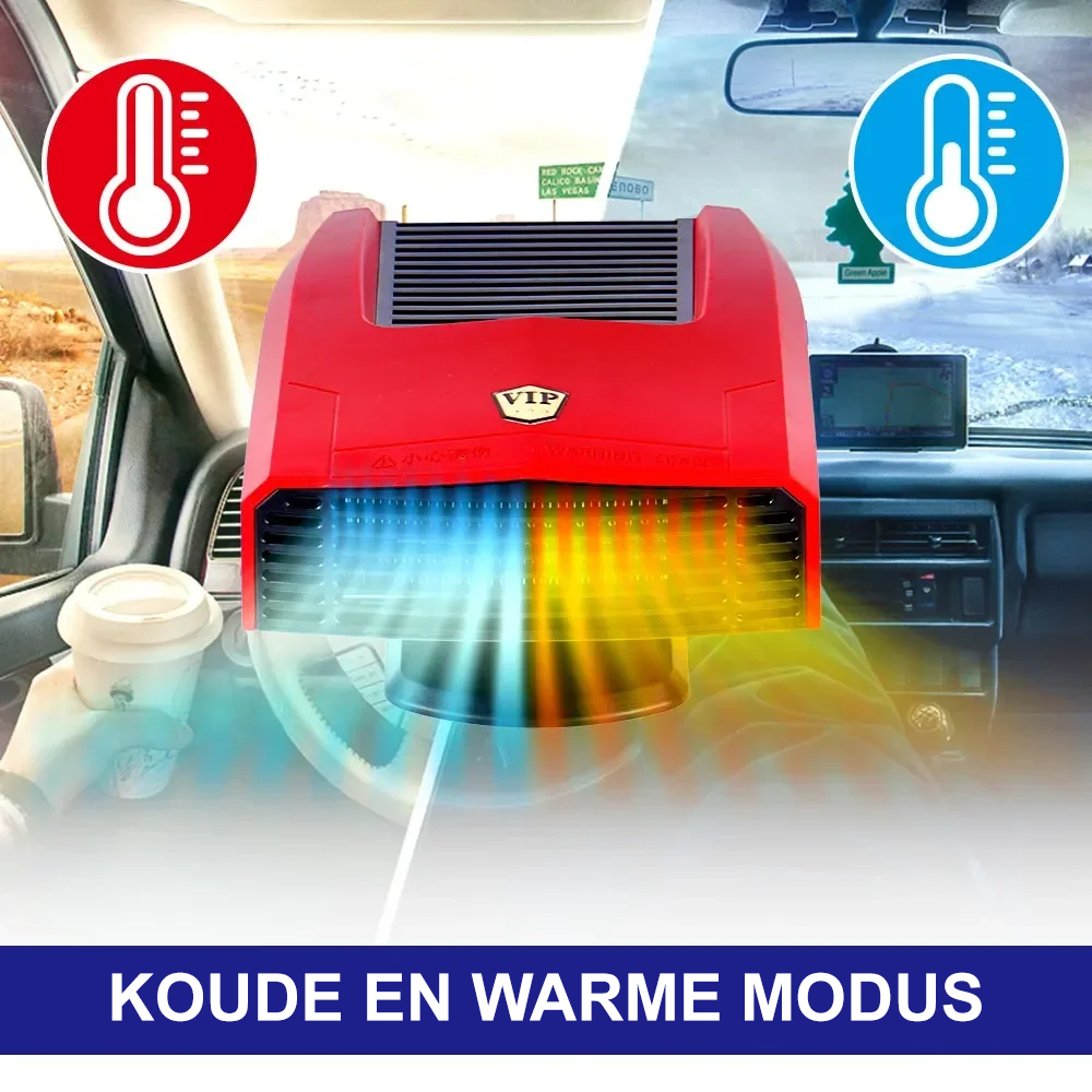 Comnox 4-in-1 Auto Verwarming - 600W - Voorruit Ontdooien & Destogen - Rood/Zwart - Voor Makita 18V Batterij - Comnox Company