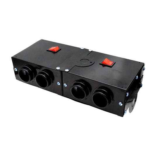 Comnox – 24V Auto Verwarming - 800W – 4-Gats Verwarmingsventilator – Snelle Verwarming & Voorruit Ontdooien – Draagbare Autokachel – Car Heater & Defroster - Comnox Company