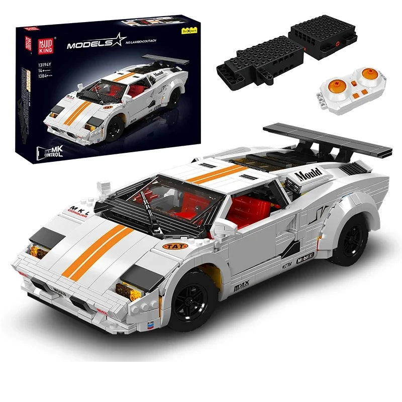 Comnox - Mould King Lamborghini Countach Bouwset - 1384 Stukjes - LEGO Compatible - Iconisch Technisch Speelgoed - Wit - Comnox Company