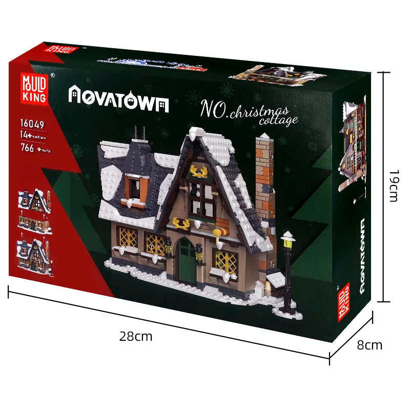 Comnox - Mould King - Kersthuisje Bouwset - Compatibel met LEGO - 766 Stenen - Kertset - Comnox Company