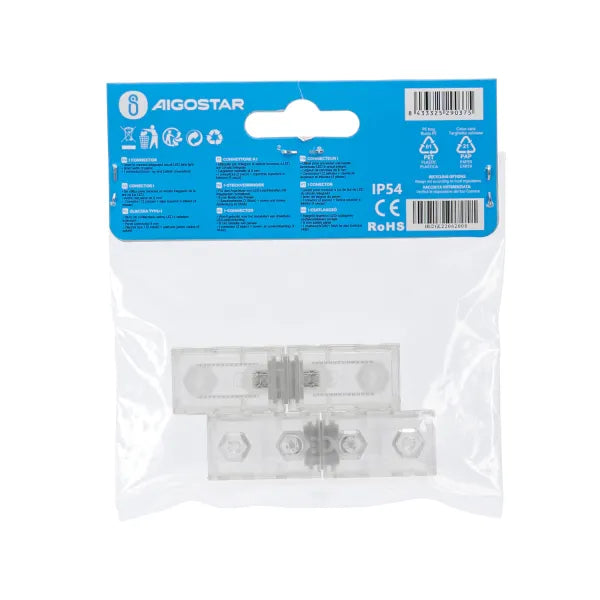 Lichtslang connector 2 stuks 230V AC - compleet