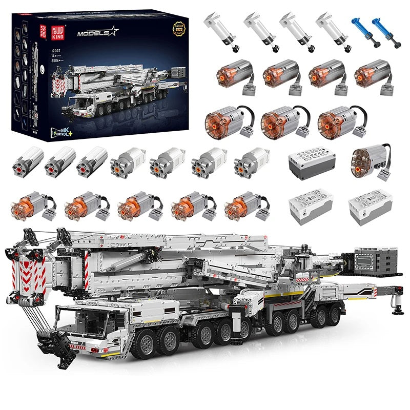 Comnox - Mould King - LTM 11200 Kraan Vrachtwagen Bouwset - 8506 Stuks - Compatibel met LEGO - Technisch Speelgoed - Wit - Comnox Company