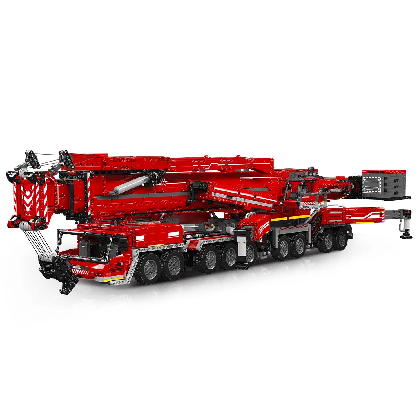 Comnox - Mould King - LTM 11200 Kraan Vrachtwagen Bouwset - 8506 Stuks - Compatibel met LEGO - Technisch Speelgoed - Wit - Comnox Company