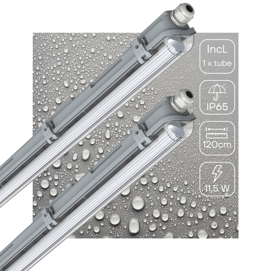 Comnox - LED TL lamp 120 cm - Heldere binnen & buiten verlichting - Stofdicht IP65 - 2130 lm - 4000K - 11,5W - 120cm