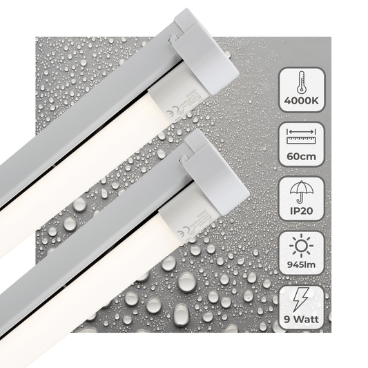 Comnox - LED lichtbalk 60 cm – Duurzame energie, lange levensduur – 1000 lm – 9W – zwart