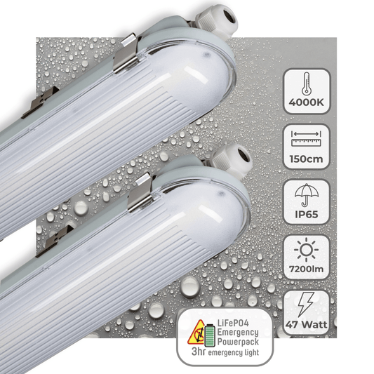 Comnox - Philips LED's Light PRO LED TL armatuur - Met noodaccu - 150 cm