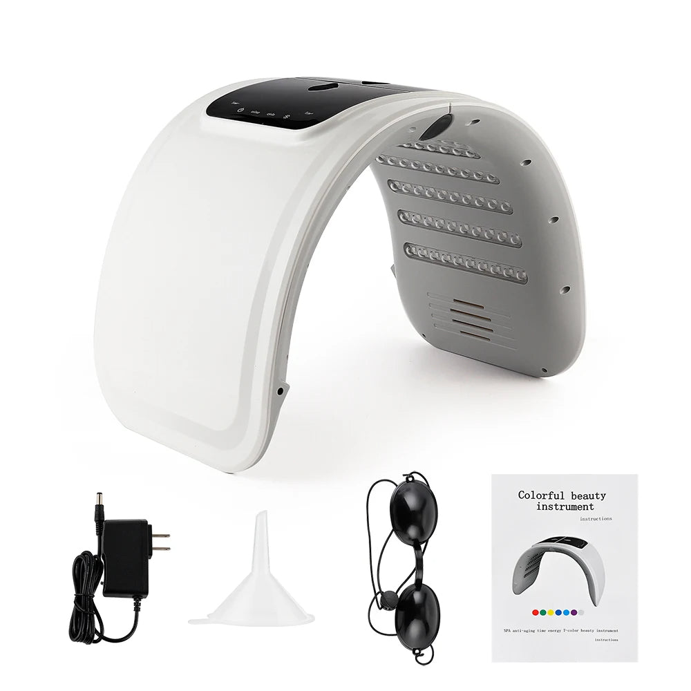 Comnox - LED Foton Nano Mist Masker - 7 Kleuren - Gezicht & Lichaam Verzorgingsmachine - Salon & Thuisgebruik - Hydratatie & Huidherstel