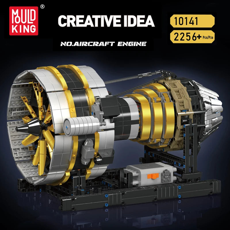 Comnox - Mould King - Vliegtuigmotor Bouwset - 2256 Stukjes - LEGO Compatible - Comnox Company