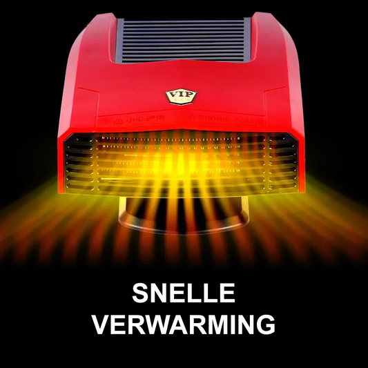 Comnox 4-in-1 Auto Verwarming – 600W – Voorruit Ontdooien & Destogen – Rood/Zwart – 12 Volt - Rood
