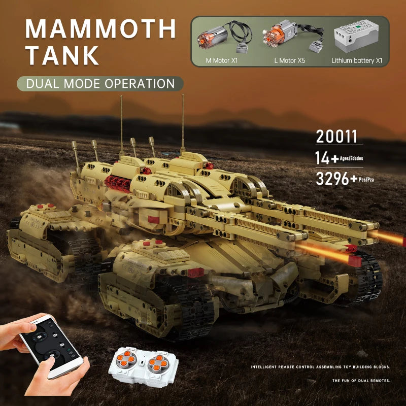 Comnox - Mould King - Mammoet Tank - 3296 Stukjes - LEGO Compatible - Comnox Company