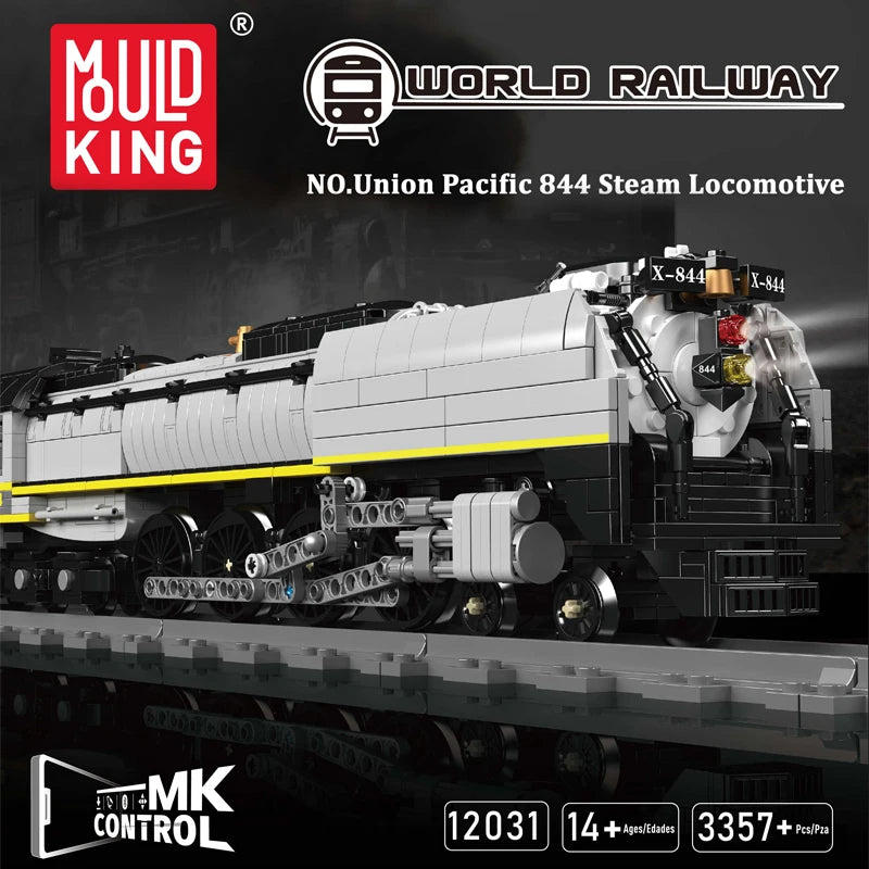 Comnox - Mould King - Union Pacific 844 Stoomlocomotief Bouwset - 3357 Stukjes - LEGO Compatible - Comnox Company