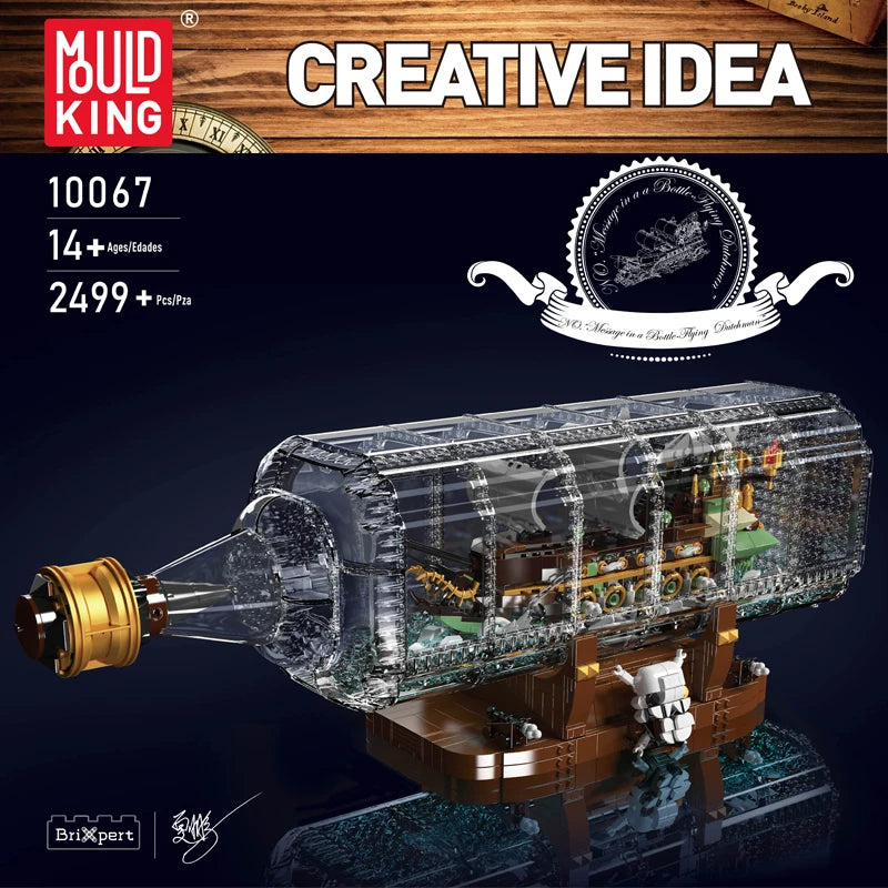 Comnox - Mould King - Schip in een Fles Bouwset - 2499 Stukjes - LEGO Compatible - Decoratieve Display