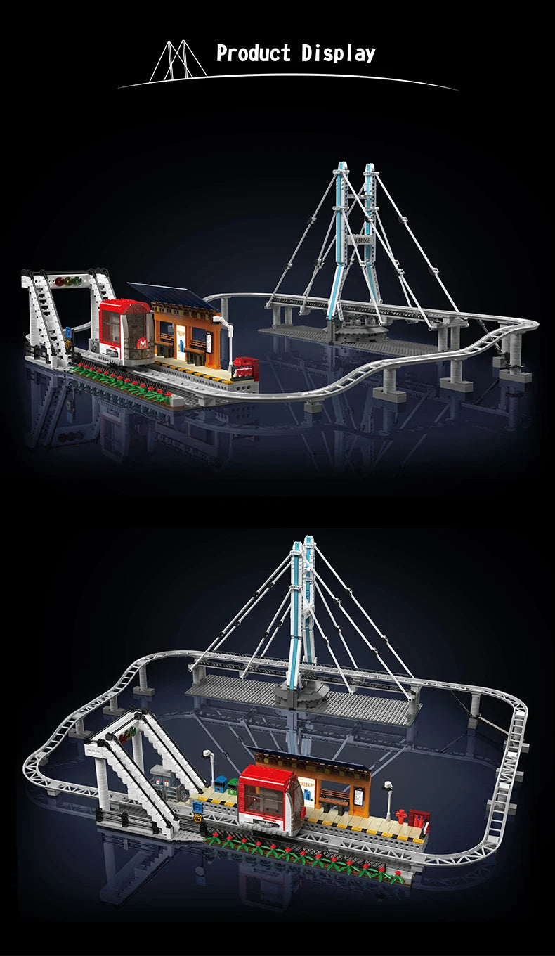 Comnox - Mould King - Urban Railcar Bouwset - 1488 Stukjes - LEGO Compatible - Technisch Speelgoed - Comnox Company