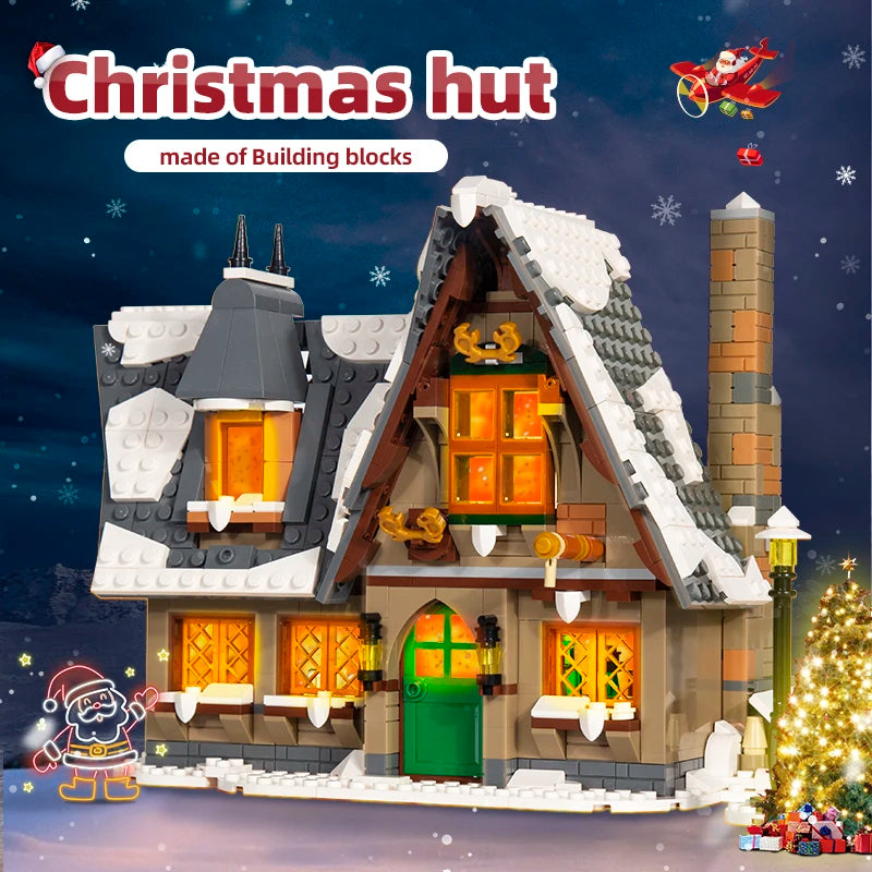 Comnox - Mould King - Kersthuisje Bouwset - Compatibel met LEGO - 766 Stenen - Kertset - Comnox Company