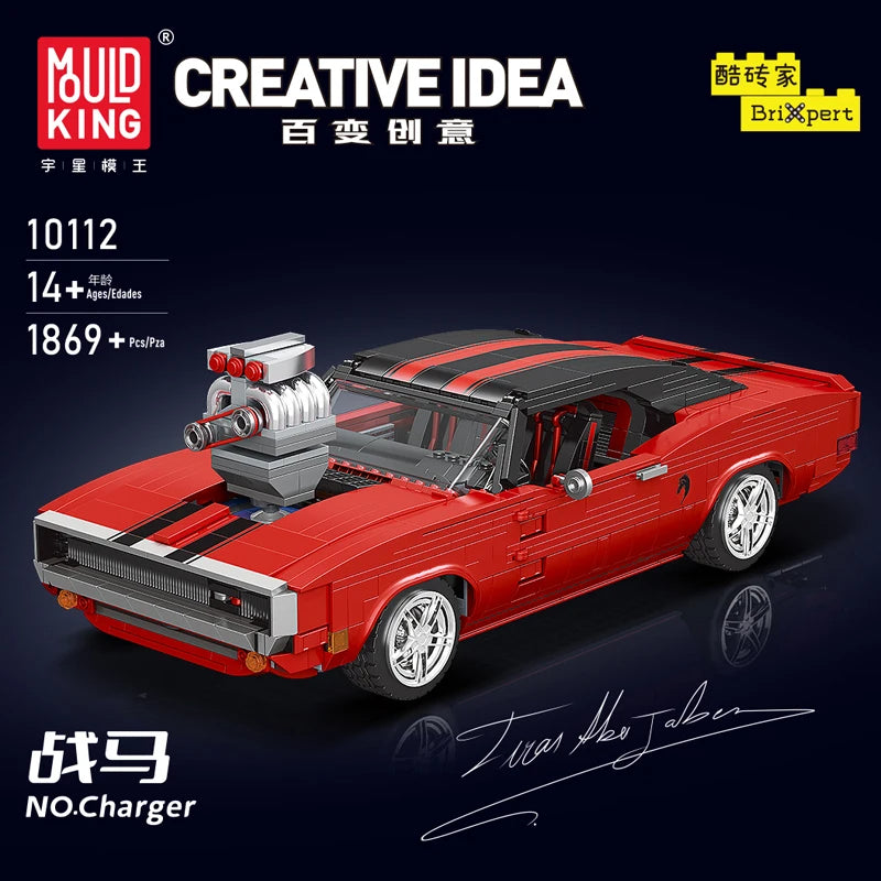Comnox - Mould King - Technische Muscle Car Bouwset - 1869 Stukjes - LEGO Compatible - Voor Kinderen en Volwassenen - Comnox Company