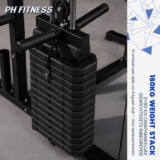 Premium Series Power Rack – 160 kg gewichtstapel