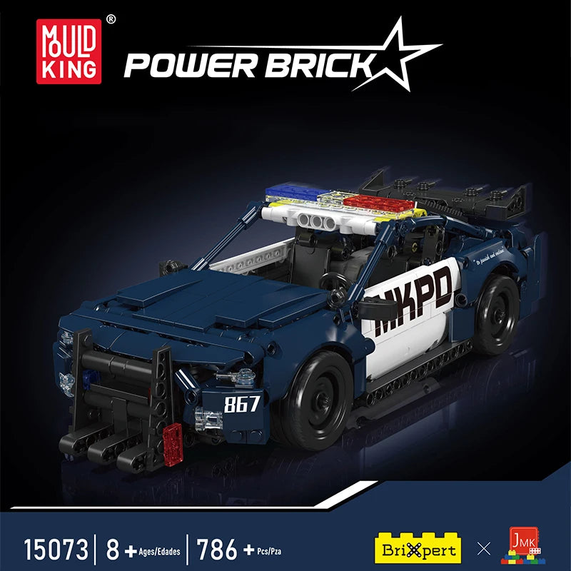 Comnox - Mould King 15073 - Politieauto Bouwset - 786 Stukjes - Pull-Back Functie - LEGO Compatible - Comnox Company