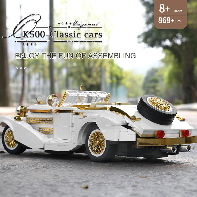 Comnox - Mould King - K500 Vintage Auto - 868 Stukjes - LEGO Compatible - Klassieke Auto Bouwset - Comnox Company
