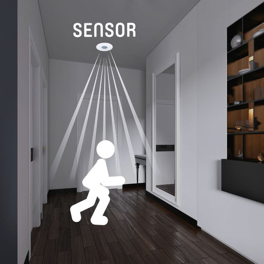 2in1 bewegingsmelder plafond - Bewegingssensor & Daglichtsensor - 6 meter bereik