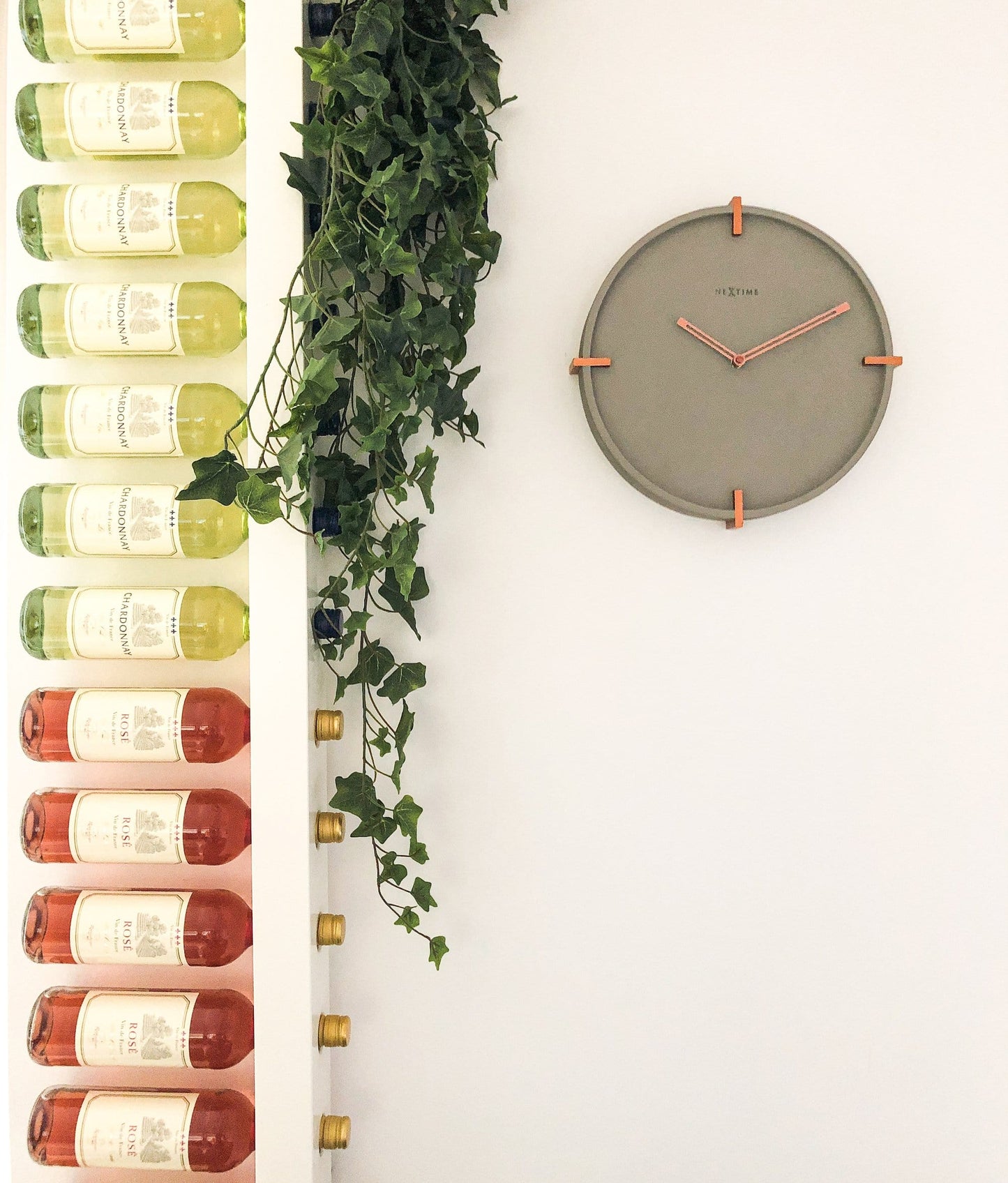 NeXtime Mohawk Wall - Industriële designklok met betonlook - 32 cm