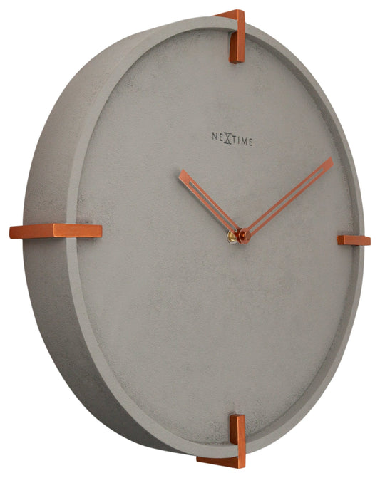 Comnox - NeXtime Mohawk Wall - Industriële designklok met betonlook - 32 cm