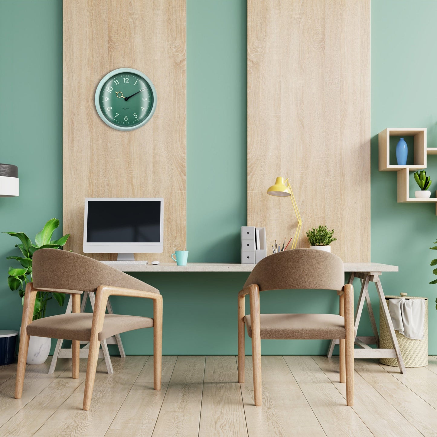 NeXtime Golden Hour Wall - Geruisloze Wandklok - 30.5 cm