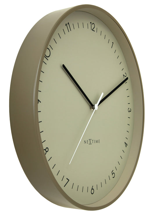 Comnox - NeXtime - Wandklok 40 cm - Stil & Modern - Stijlvol Design - Matt Metal Case - 2 Jaar Garantie - Silent Clock - 40cm