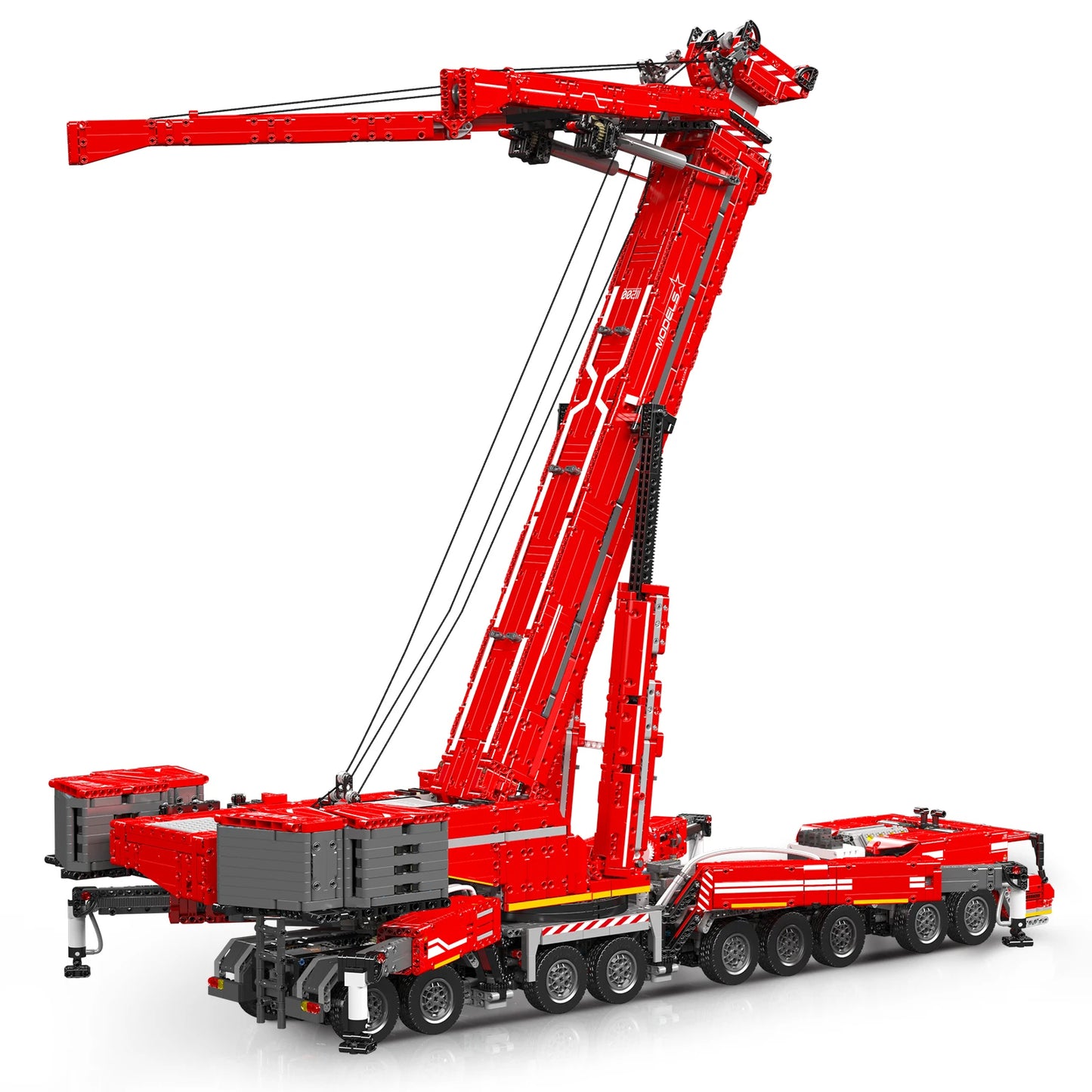 Comnox - Mould King - LTM 11200 Kraan Vrachtwagen Bouwset - 8506 Stuks - Compatibel met LEGO - Technisch Speelgoed - Rood - Comnox Company