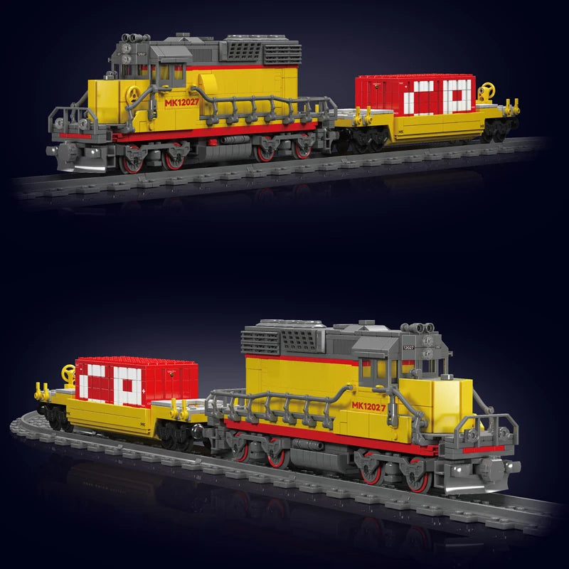 Comnox - Mould King 12027 Technische Treinbouwset - Diesel Locomotief SD40-2 met Afstandsbediening - 1170 Stuks - Comnox Company