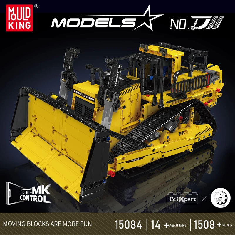 Comnox - Mould King - Bulldozer - Technische RC Bouwset - Compatibel met LEGO - 1508 Stuks - Comnox Company