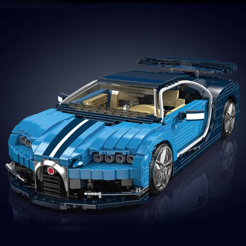 Comnox - Mould King - Technische Sportwagen Bouwset - 1222 Stuks - Blauw Supercar Model - LEGO Compatible - Ideaal voor Autoliefhebbers - Comnox Company