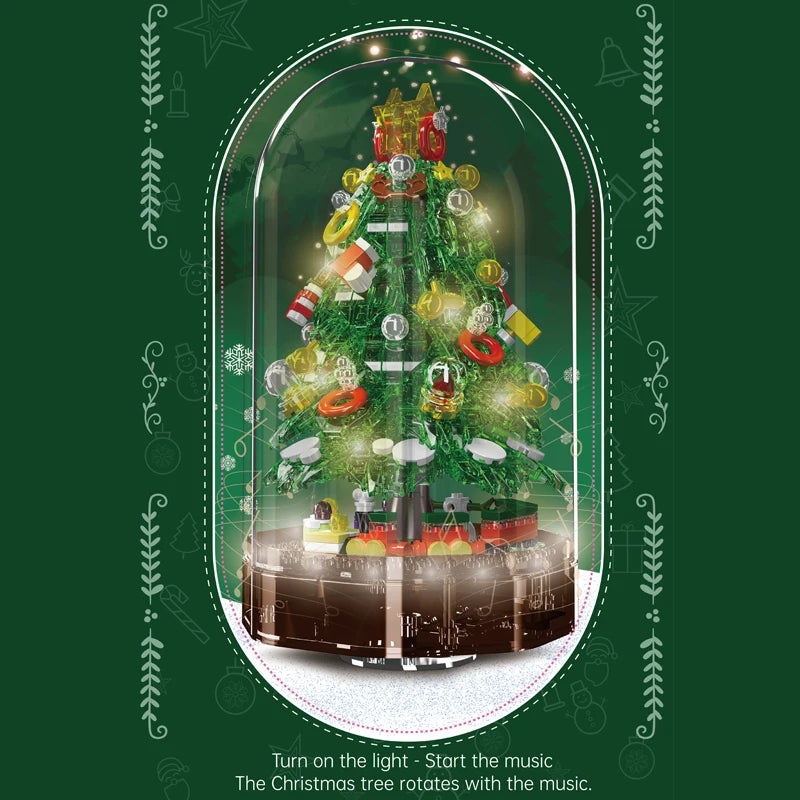 Comnox - Mould King - Kerstboom Muziekdoos Bouwset - Compatibel met LEGO - 688 Stenen - Comnox Company