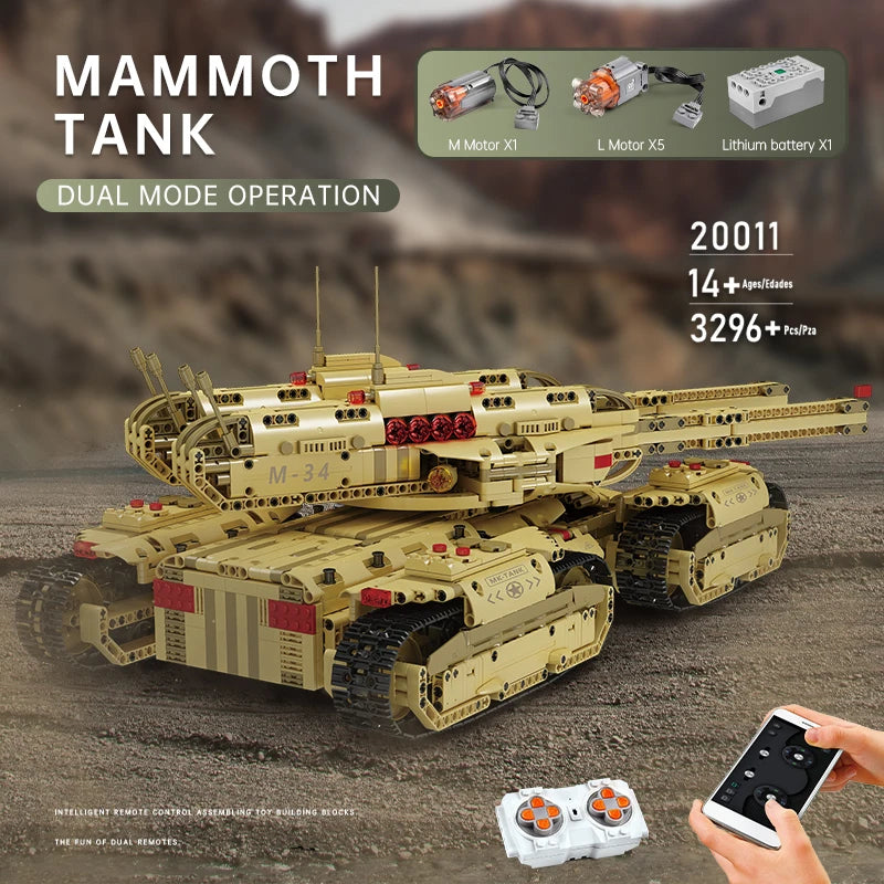 Comnox - Mould King - Mammoet Tank - 3296 Stukjes - LEGO Compatible - Comnox Company