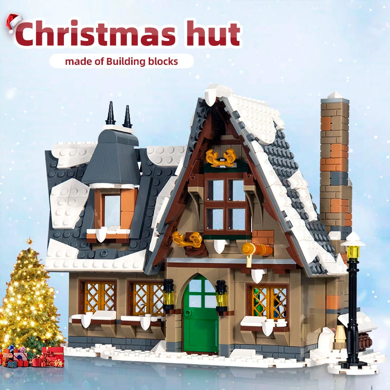 Comnox - Mould King - Kersthuisje Bouwset - Compatibel met LEGO - 766 Stenen - Kertset - Comnox Company