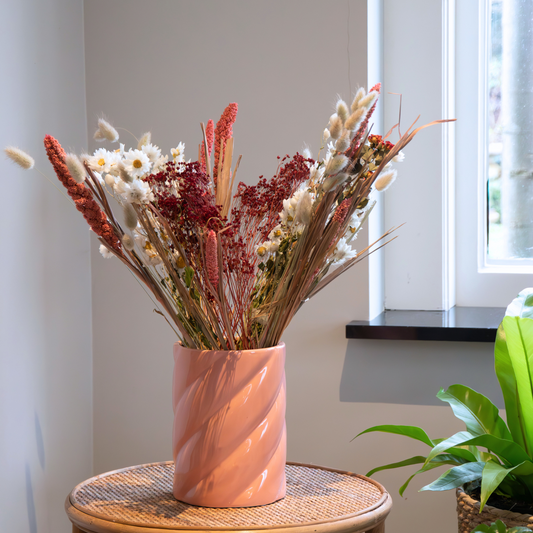 Boeket 'Lady in Red' - Droogbloemen