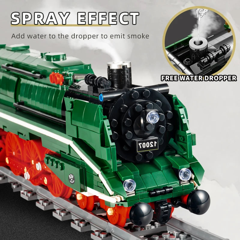 Comnox - Mould King - BR18 201 Duitse Stoomtrein Bouwset - 2348 Stukjes - LEGO Compatible - Educatief Speelgoed - Comnox Company