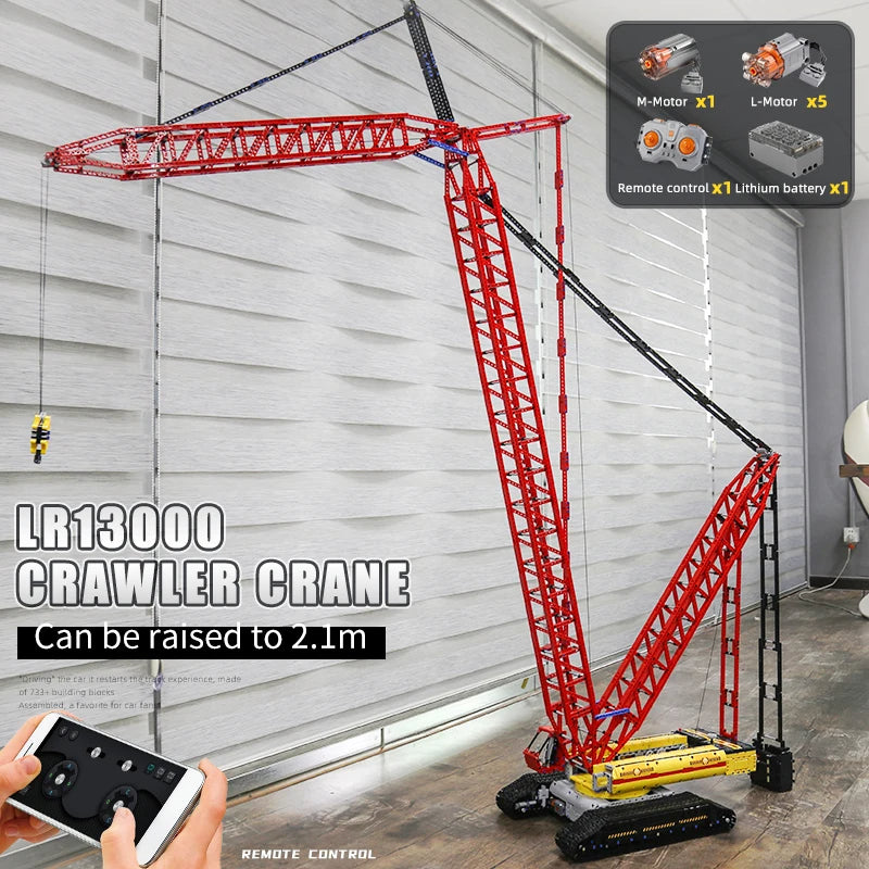 Comnox - Mould King - Rupskraan Modelbouw - 4318 Stuks - RC Bestuurbare Kraan - App & Afstandsbediening - Technisch Speelgoed - LEGO Compatible - Comnox Company