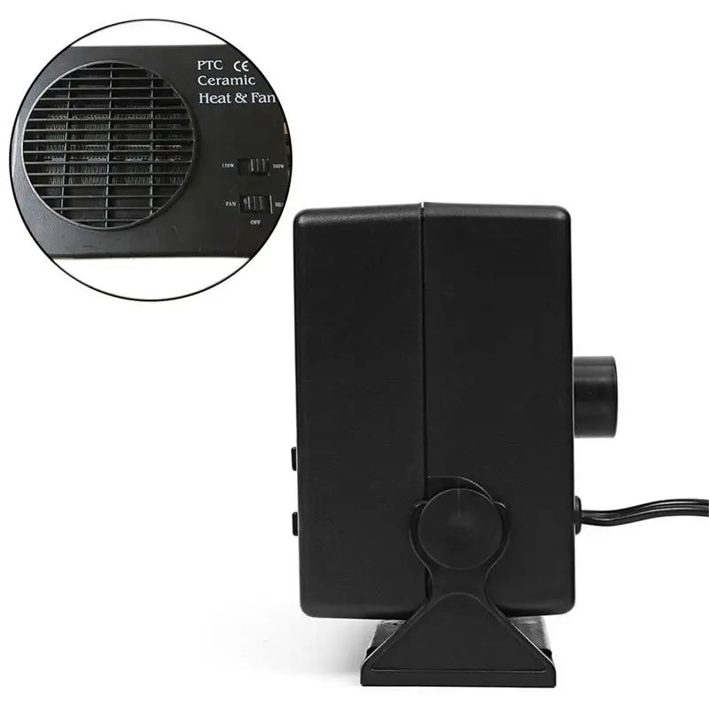 Comnox - Auto Voorruitontdooier en Verwarming - 2-in-1 Design - 12V - 150W/300W - Compacte Autoverwarmer - Car Heater Zwart - Comnox Company