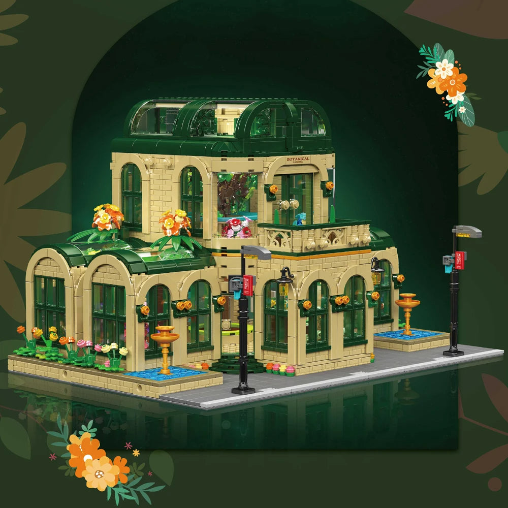 Comnox - Mould King - Botanische Tuin Bouwset - 3383 Stukjes - LEGO Compatible - Dome Garden Model - Comnox Company