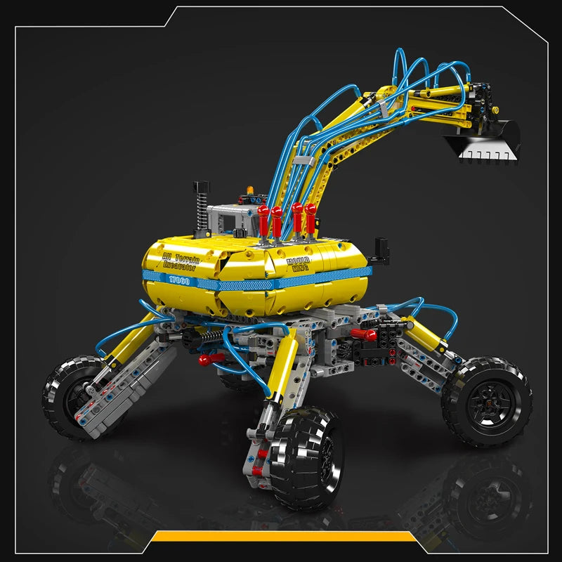 Comnox - Mould King - All-Terrain Graafmachine Bouwset - 1372 Stukjes - LEGO Compatible - Pneumatisch Model