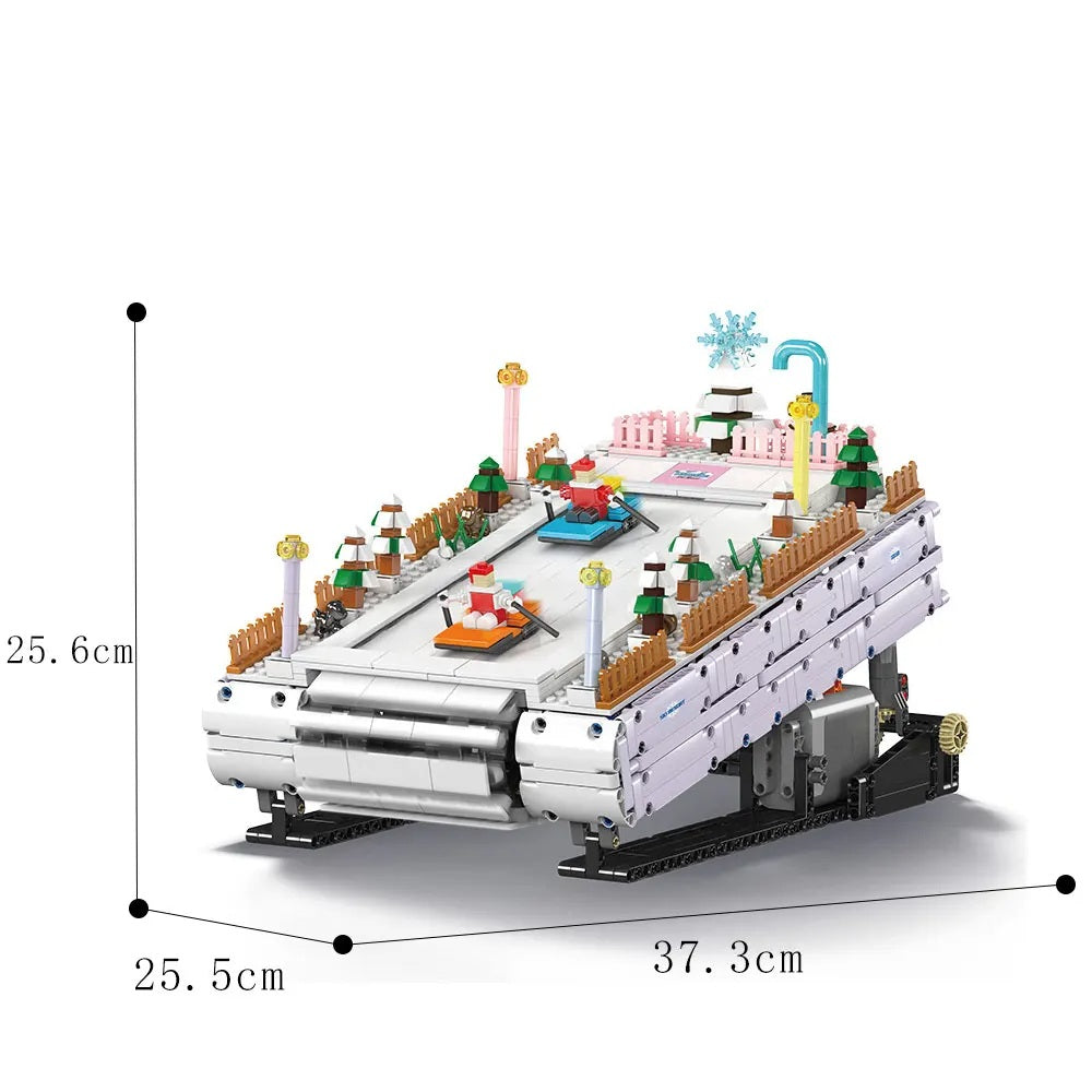 Comnox - Mould King - Kerst Ski-Resort - 2181 Stukjes - LEGO Compatible - Winter Bouwplezier - Comnox Company