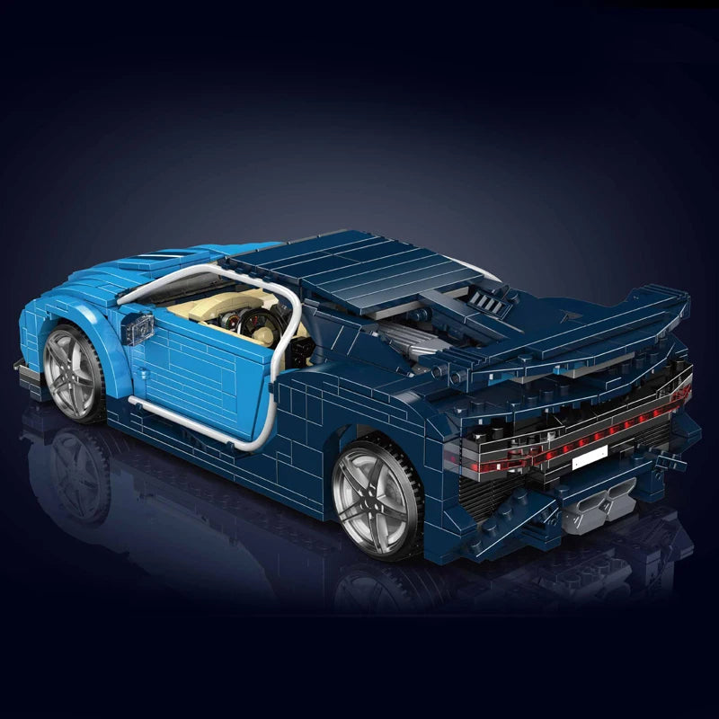 Comnox - Mould King - Technische Sportwagen Bouwset - 1222 Stuks - Blauw Supercar Model - LEGO Compatible - Ideaal voor Autoliefhebbers - Comnox Company