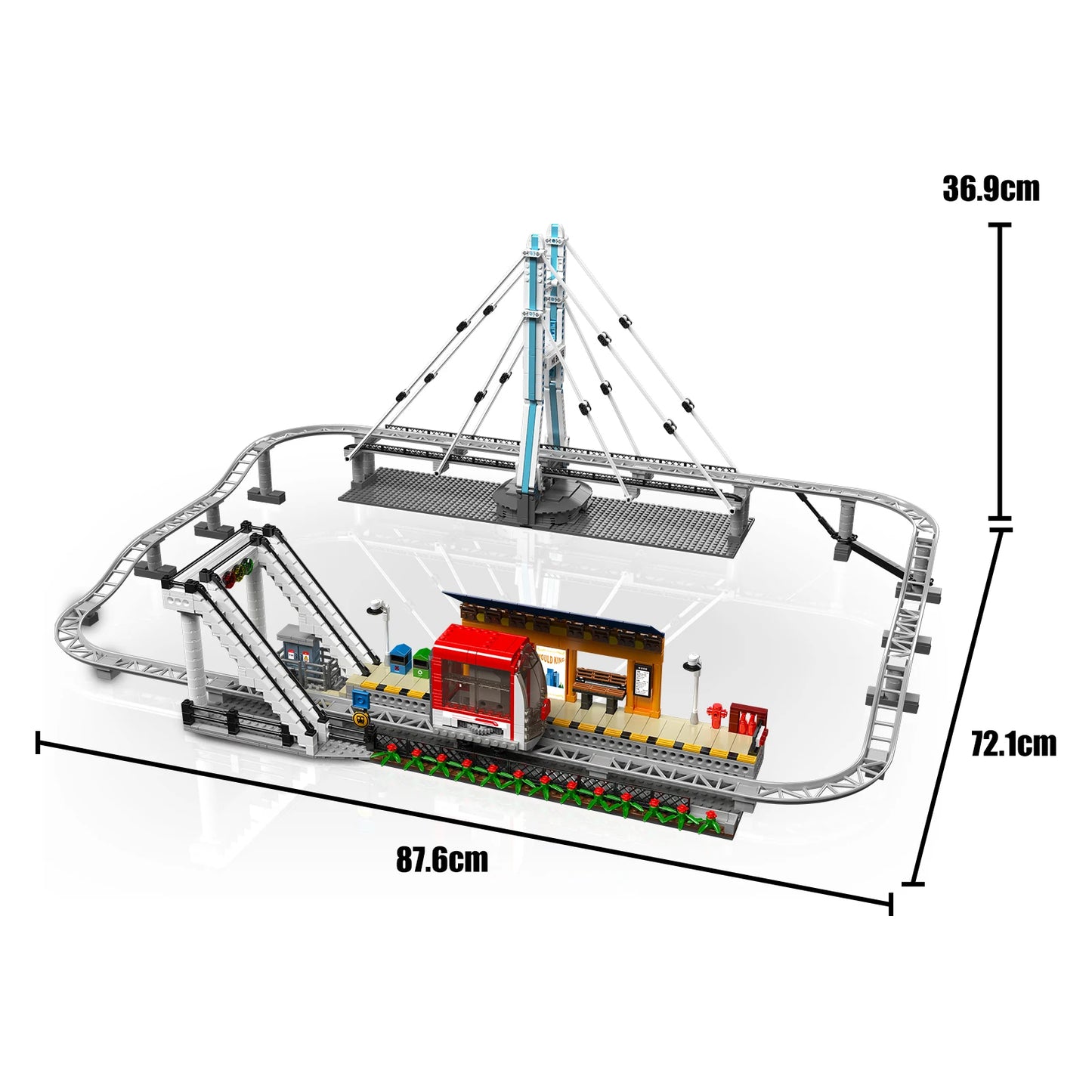 Comnox - Mould King - Urban Railcar Bouwset - 1488 Stukjes - LEGO Compatible - Technisch Speelgoed - Comnox Company