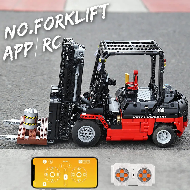 Comnox - Mould King - App RC Heftruck Bouwset - 1719 Stuks - Forklift - Technisch Speelgoed met Bluetooth en Afstandsbediening - LEGO Compatible - Comnox Company