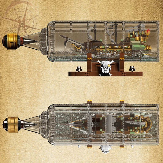 Comnox - Mould King - Schip in een Fles Bouwset - 2499 Stukjes - LEGO Compatible - Decoratieve Display - Comnox Company