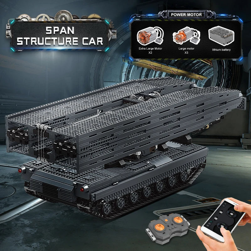 Comnox - Mould King - Technische Militaire Tank Bouwset - 2388 Stukjes - LEGO Compatible - Met Afstandsbediening - Comnox Company