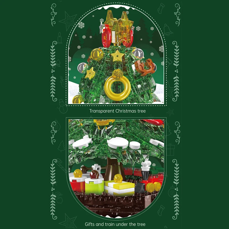 Comnox - Mould King - Kerstboom Muziekdoos Bouwset - Compatibel met LEGO - 688 Stenen - Comnox Company