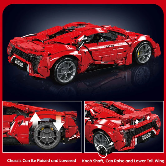 Comnox - Mould King - Lykan Hypersport Raceauto - 4070 Stukjes - LEGO Compatible - Comnox Company
