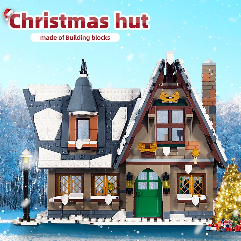 Comnox - Mould King - Kersthuisje Bouwset - Compatibel met LEGO - 766 Stenen - Kertset - Comnox Company